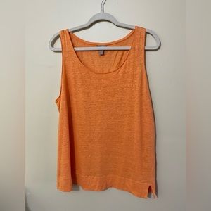 J.Jill tangerine linen tank
